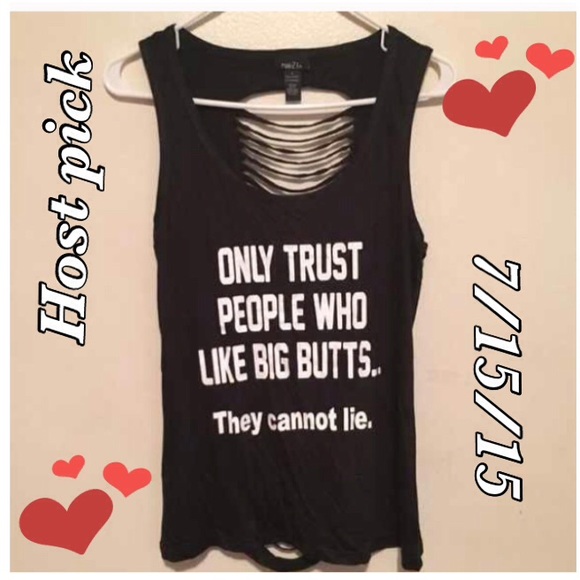 Rue21 Tops - Rue 21 Big Butts Tank Top 🎉🎉HP 🎉🎉7/15/15🎉🎉🎉