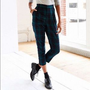 💜ON HOLD💜High waist skinny Plaid pants NWOT