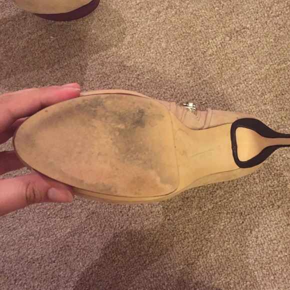 ✨NEW + REDUCED 💕 Zara tan platform heel boots - Picture 2 of 3