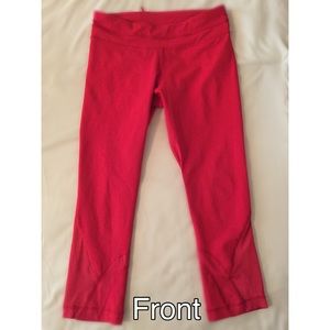 Red Lululemon leggings