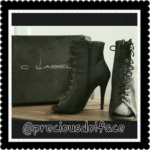 Tie Up Ankle Heels/Resemble Booties