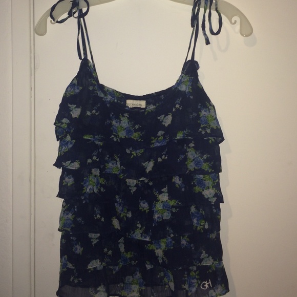 Blue Floral Gilly Hicks Shirt