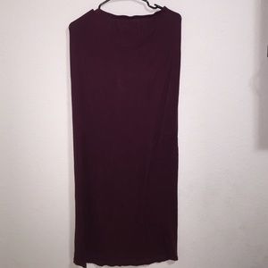BRANDY MELVILLE burgundy/maroon maxi skirt