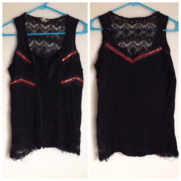 NWOT Gimmicks by BKE black sleeveless top