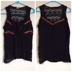 NWOT Gimmicks by BKE black sleeveless top
