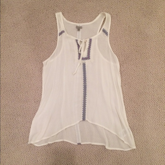 Urban Outfitters | Embroidered Tank