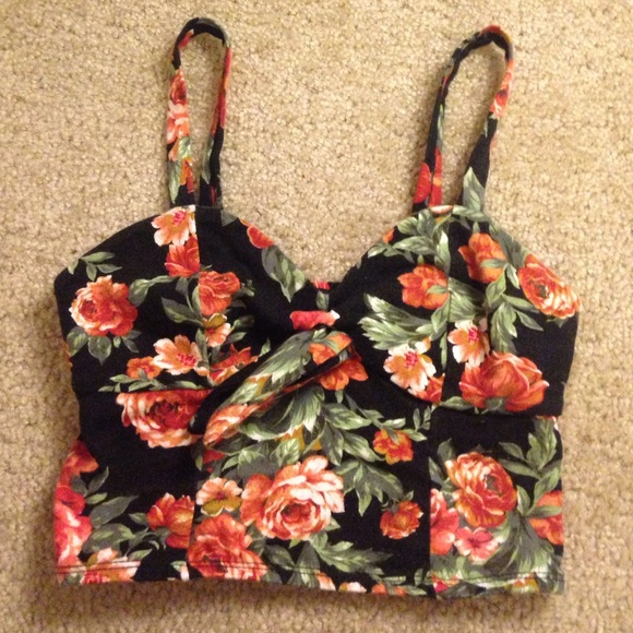 Floral Corset/Crop Top