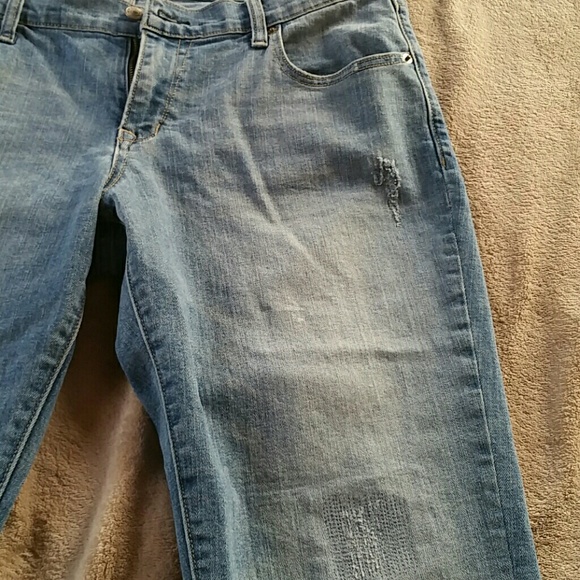 Denim capri