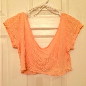 Peach crop top!