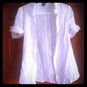 Ann Taylor sheer button up