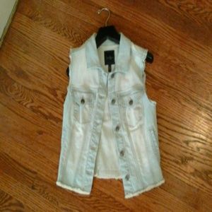 Jessica simpson denim vest small