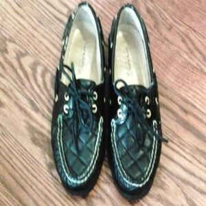 Sperry black topsider