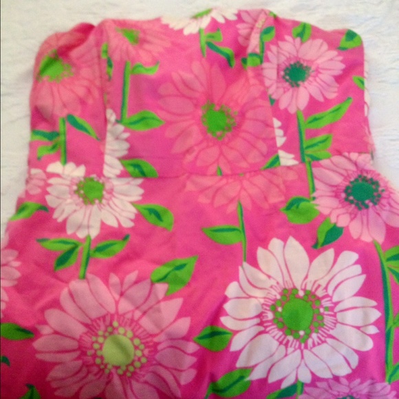 Lilly Pulitzer Strapless Flower Dress