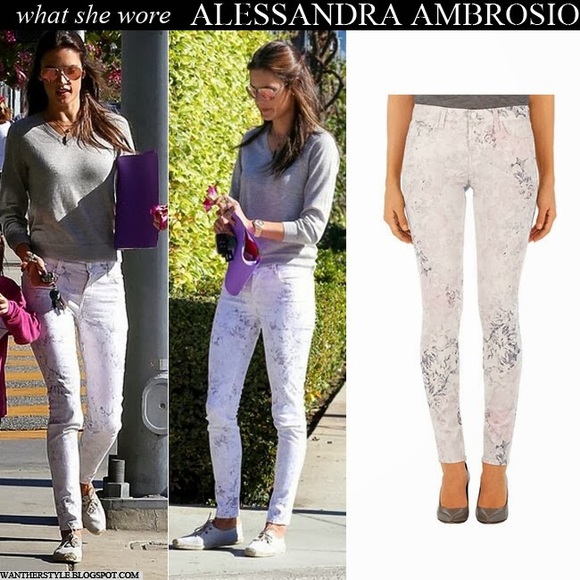 J Brand Skinny in Ghost Rose