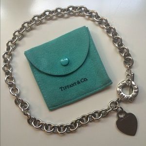 Authentic Tiffany's heart toggle necklace.