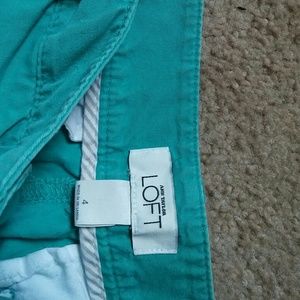 Teal midi shorts