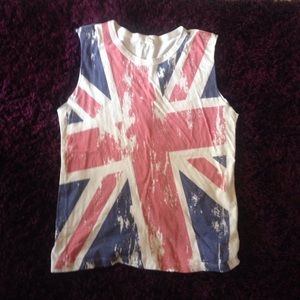 Union Jack sleeveless t shirt