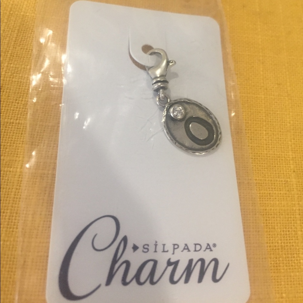 Sterling silver Initial O charm