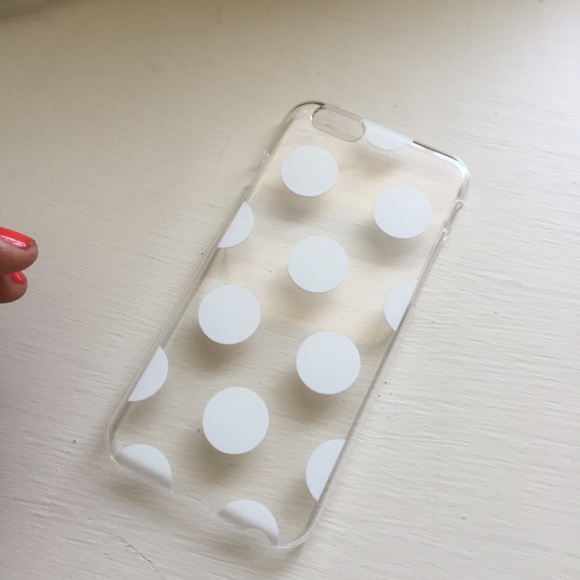 White polka dot iPhone 6 case