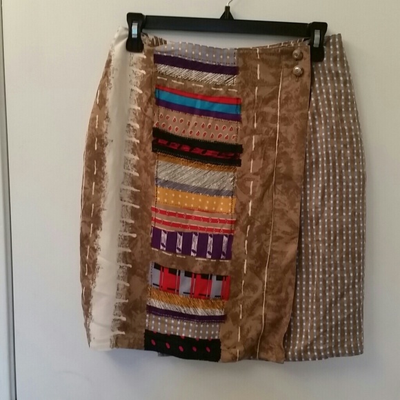 Print skirt wraparound