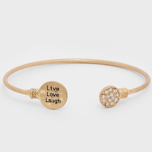 Live Love Laugh Cuff Bracelet