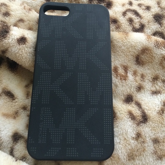 Black silicone Michael Kors iPhone 5s case