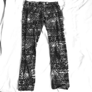 Black a white tribal pants!