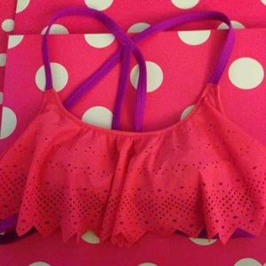 VS Pink *M* pink cutout swim top