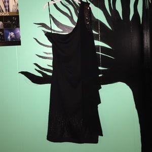 Black Formal One Shoulder Dress