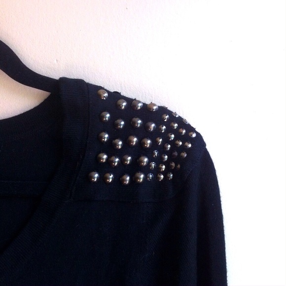 Black Studded Sweater