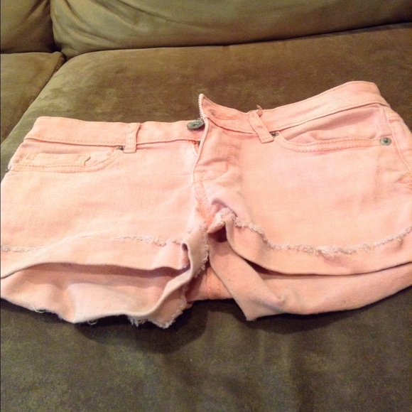 Peach colored shorts