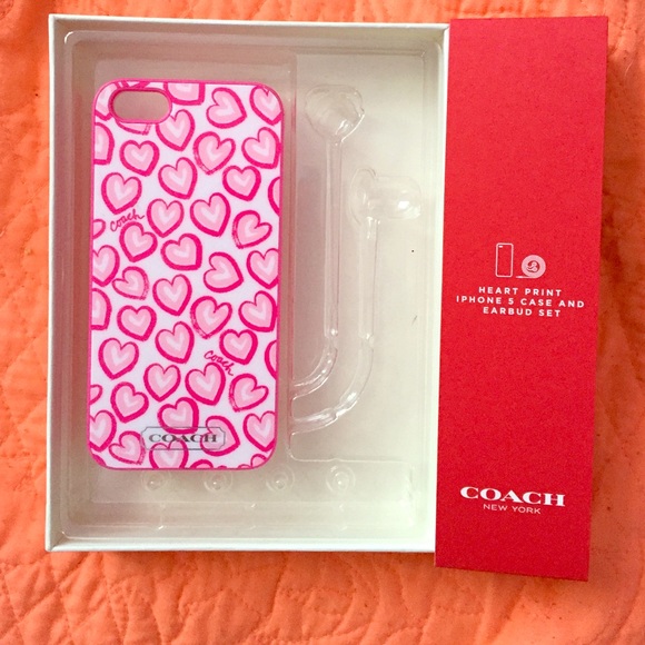Coach heart phone case