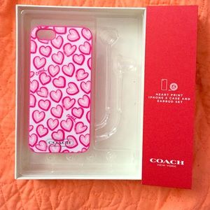 Coach heart phone case
