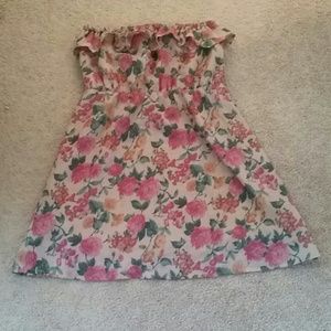 Cute flower print sun dress