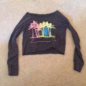 Aeropostale oversized cropped sweatshirt