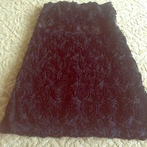 Beautiful rose patterned black dress