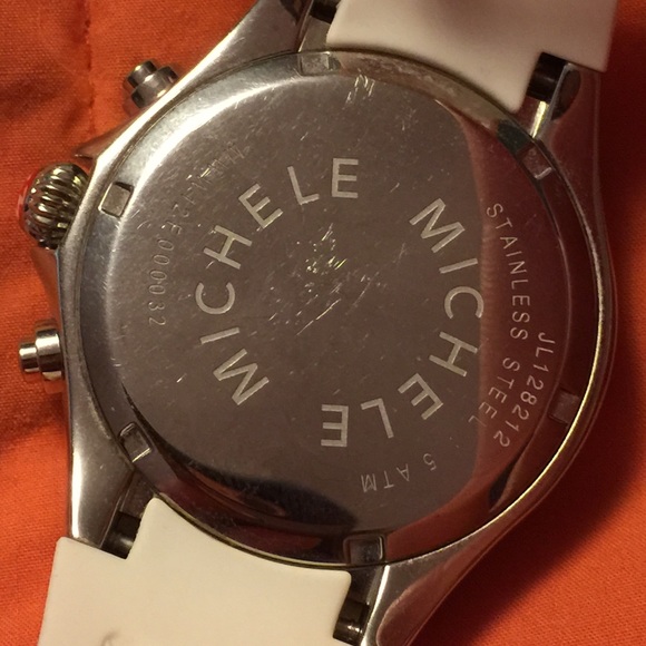 Michele Tahitian Jelly Bean large white watch - Picture 3 of 4