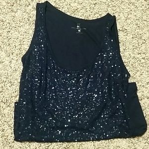 *****bundled*****Navy shimmery top