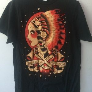 Balance and Composure Indian Girl Band Tee