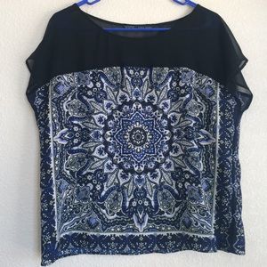 Zara blue top