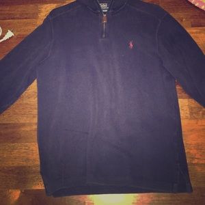 Navy Blue Polo pullover jacket