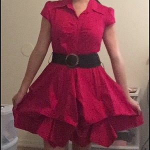 Red I.N San Francisco dress.