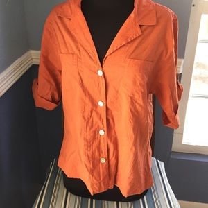 Chico's orange top!