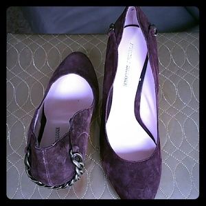 🎆sold🎆Brown heel qich gold chain accent