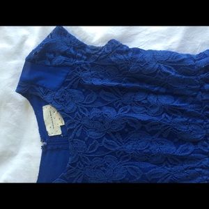 Blue lace dress