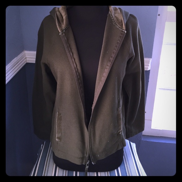 Green hoodie