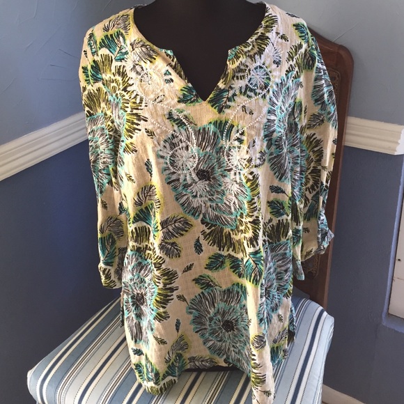 Blue flower top
