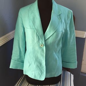 Teal blazer