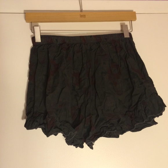 Grey Flowy Shorts