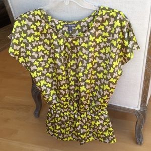 Beautiful silk butterfly top